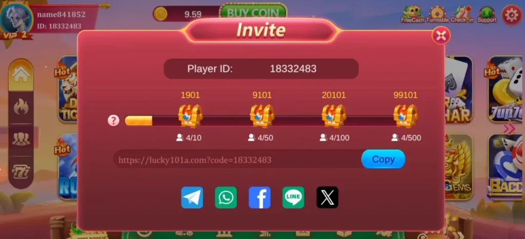 Lucky101 Game